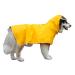 Hykiee raincoat dog waterproof dog coat rain adjustable breathable rain jacket dog dog rain coat with hooded collar hole and stomach protection for small medium -sized large dogs (XXL yellow) xxl yellow