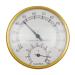 Thermometer and hygrometer for the sauna 10.2 cm gold-colored metal housing