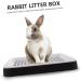 HAPINARY Box Hamster Toilet Bunny Trainer Toilet Plastic Pet Toilet -Fall Bunny Potty Rabbit Training Potty Rabbit Potty Bunny Cage Toilet Small Pet Cage Supply Bunny Pet Toilet 24.5X19.5X3CM Black - Buy Online on GoSupps.com