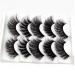 Buy Elocoise 5 Pairs 3D False Eyelashes - Reusable Handmade Long Eye Makeup (3D-55) | International Shipping Available - Buy Online on GoSupps.com
