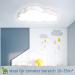 Yrhome 48W Dimmable Cloud LED Ceiling Lamp | Remote Control Ultra-Thin Acrylic | IP44 Children's Room Lighting - Buy Online on GoSupps.com