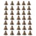 Vintage Bronze Jingle Bells, 35Pcs Metal Bell Ornaments Pendants for Christmas Tree Decoration, Dog Doorbell & Potty Training, Wind Chimes Making Art Crafts