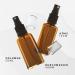 EBELYX 50ml Spray Bottles - Set of 6 | Made in Germany | Brown Glass Atomizer for Perfect Spraying - Buy Online on GoSupps.com