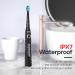 SEAGO Electric Toothbrush - Rechargeable Sonic Toothbrush with 30-Day Battery 5 Modes 2-Min Timer & 10 Brush Heads (Black) | Portable & Ideal for Adults - Buy Online on GoSupps.com