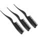 Teasing Hair Brush Portable Styling Comb Ergonomic Rat Tail Handle Home Travel (Black) - Buy Online on GoSupps.com