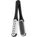 Hair Straightener Brush Anti Static Dual Brush Comb Professional V Shaped Clamp Styling Comb Hair Straightening Comb Hairdressing Tool for Home Travel - Buy Online on GoSupps.com