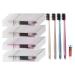 Disposable toothbrush Hotel Zahndrossel disposable toothbrush and toothpaste 4 colors individually packaged tender and practical suitable for hotel at home travel camping (pack-52)