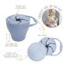 BapronBaby Silicone Collapsible Snack Cup (Blush) - 100% Food Grade Silicone - BPA Free - Dishwasher Safe - 6 Months - Buy Online on GoSupps.com