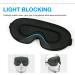 LYSIAN Cooling Sleep Eye Mask for Men and Women - 3D Concave Blackout Night Cover for Sleeping, Yoga, Nap, and Travel - Includes Foam Ear Plugs - Soft and Comfortable - Black - Buy Online on GoSupps.com