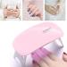 Mini Nail Lamp Portable LED Nail Lamp 6W Nail Gel Dryer DIY Art Nails Tool for Women and Girls Manicure (Pink) - Buy Online on GoSupps.com