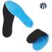 Silicone Massaging Gel Shoe Insoles | Arch Support, Pain Relief & Shock Absorption | Full Length Cushion Inserts for Men or Women (Small 5-9) - Buy Online on GoSupps.com