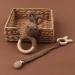 TIAN-K 3pcs Baby Shower Gift Set | Pacifier Chain Wooden Teether & Animal Rattle for Newborns - Buy Online on GoSupps.com