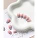 Summer Glitter French Tip Short Round Press on Nails - 24 Pcs with Stars Designs | Glossy False Nails for Women and Girls - Includes Nails Glue | Artificial Acrylic Full Cover False Nails - Style1 - Buy Online on GoSupps.com