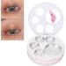 Empty Eyeshadow Plate 5 Grids DIY Refillable Eyeshadow Storage Box for Blush Brow Powder - Buy Online on GoSupps.com