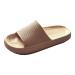 Sliders Cloud Slippers Women Men Non-Slip Mens Womens Slippers Cloud Sliders Soft Flip Flops with Thick Sole for Shower Bathroom Pool Beach 6.5 UK Khaki