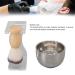 3 Piece Shaving Brush Set for Men - Acrylic Holder Bubble Cup & Nylon Bristles | Premium Grooming Kit - Buy Online on GoSupps.com