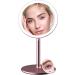 Kostlich Lighted Makeup Mirror with 3 Light Settings - Rechargeable Vanity Mirror, 10x Magnification, Touch Sensor, Rose Gold Finish - Buy Online on GoSupps.com