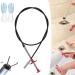 Sewer Cleaning Hook & No Need for Chemicals Bendable Hose Kitchen Drain Cleaning Hook for Litter Pick Snake Drain Clog Remover for Sewer Toilet Kitchen Sink (300cm/118.1in)