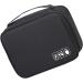 HEEPDD Travel Electronics Bag - Round Edges Oxford Cloth Data Cable Storage for Office - Black | Durable Organizer for Travel & Home - Buy Online on GoSupps.com