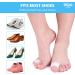 Hilph Bunion Corrector & Toe Straightener for Men and Women 4 Big & 2 Middle Gel Toe Separators Minimally Invasive Hallux Valgus & Hammer Toe Straightener-White - Buy Online on GoSupps.com