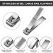Tyatocepy Toenail Clippers with Straight Toenail Clippers for Men and Women Thick Nails 6 Pieces Silver - Buy Online on GoSupps.com