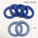 ZHOUMEIWENSP 6 Pcs Spiral Hair Ties - Matte Candy Blue Plastic Phone Cord Hair Bands - Ponytail Holder Coil Hair Ties - Hair Styling Accessories - Buy Online on GoSupps.com