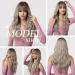 Ofei Long Ombre Ash Blonde Wig - Natural Wavy Synthetic Hair Heat-Resistant for Daily & Party Cosplay - Best Quality Wigs for Women - Buy Online on GoSupps.com