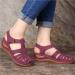 Women's Closed Toe Sporty Wedge Sandals | Comfortable Outdoor Leather Gladiators for Summer Travel Beach & Hiking - Buy Online on GoSupps.com
