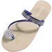 ZWVNSQV Women's Pineapple Flat Sandals - Dark Blue, Size 7.5 - Buy Online on GoSupps.com