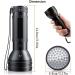 UV Flashlight - 51 LED Black Light for Amber Geocaching Pet Urine Detection & More - 395nm Ultraviolet Lamp - Buy Online on GoSupps.com