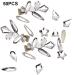 dijiusidy 50 Pieces Glass Crystal Set Eye-catching Personalized Nail Art Rhinestones DIY Handcraft Manicure Accessories for Card Making White - Buy Online on GoSupps.com