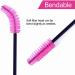 BTYMS 100 Pieces Disposable Spoolies Brush Eyelash Mascara Brushes Lash Wands Applicator Eyebrow Brush for Lash Extension-Pink - Buy Online on GoSupps.com