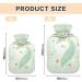 Unicorn Hot Water Bottle with Cover - Soft Warm Light Green Design for Bed Hand Neck & Shoulders - 1L Perfect for Winter - Buy Online on GoSupps.com