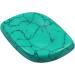 Buy MookaiTedecor Green Turquoise Howlite Gemstone Massage Stones for Healing Reiki - Leaf-Shaped Pack of 2 53x37x6 mm - Buy Online on GoSupps.com