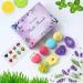 Natural Organic Bath Bombs Gift Set for Women - 8 Handmade Fizzy Bubble Bath Balls, Perfect Mothers Day or Birthday Gift - Multicolor - Buy Online on GoSupps.com