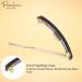 Parcelona French Mini Oblong Celluloid Acetate Hair Clips Set of 4 - Tortoise Shell-Black - Buy Online on GoSupps.com