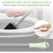 Compact Toilet Brush with Stainless Steel Handle - Space Saving and Drip-Proof - Easy Assembly - Deep Cleaning - 1 Pack - Buy Online on GoSupps.com
