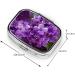 Buy Purple Floral 2 Compartment Small Pill Case - Cute Travel Pill Box Organizer for Pocket & Purse Gifts - Buy Online on GoSupps.com