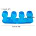 Eupsiiu 7-Piece Washable Toe Separator Set for Perfect Nail Polish Application - Ideal for Men & Women (Blue & White) - Buy Online on GoSupps.com