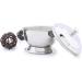 Haryali London Stainless Steel Shaving Bowl with Lid - Durable & Easy to Handle - Elegant Design, Perfect Companion for Shaving Kit - Buy Online on GoSupps.com