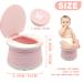 Portable Travel Potty Seat for Kids with Cleaning Bags - Foldable Toddler Potty for Car, Picnics, Camping - Indoor/Outdoor Training Toilet - Baby Pink - Buy Online on GoSupps.com