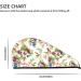 Hair Towel Wrap for Quick Drying | Button Towel Turban | Birds & Flowers Design - Ideal for Travel & Home Use - Buy Online on GoSupps.com