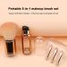 Retractable Powder Brush | Cosmetics Brush Set 5-In-1 Travel Powder Makeup Brush Portable Concealer Eyeshadow Brushes for All Face Makeup rose gold - Buy Online on GoSupps.com