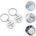 Coheali Valentine's Day Key Trailer Pair Rings - Men's Gifts | Stainless Steel Key Holders for Couples | 3-Piece Set - Buy Online on GoSupps.com