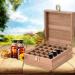 BEUNYOW 25-Hole Portable Bamboo Aromatherapy Gift Box - Essential Oils Nail Polish & Fragrance Storage Case - Buy Online on GoSupps.com