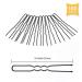 ND U-Shaped Hairpins - 100pcs Blonde Metal Bobby Pins for Women & Girls | Hair Accessories for Salon & Everyday Styling - Buy Online on GoSupps.com