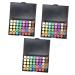 Beavorty 3pcs 40 Combination Cosmetic Pallet Eye Colors Shadow Makeup 1 count (Pack of 1) As Shownx3pcs