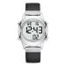 Hearkent Digital -speaking watch for women with a German pleasant voice LCD big numbers watch for visually impaired older or blind people black
