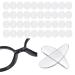 Landrain 40 pairs of silicone nose pads for glasses self-adhesive anti-slip glasses pads glasses accessories nose pad