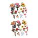 COHEALI 28 Pcs Stickers for Kids Floral Shaped Applique Patch Design Clothes Patches Badge Plaque As Shownx2pcs Mx2pcs